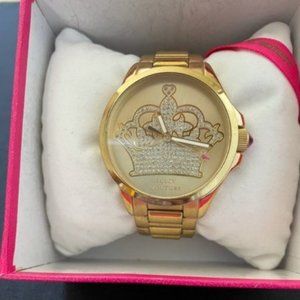 Juicy Couture women’s gold watch with crown logo